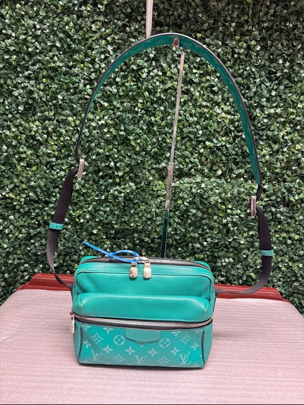 Louis Vuitton Vert Monogram Taigarama Outdoor Messenger Bag